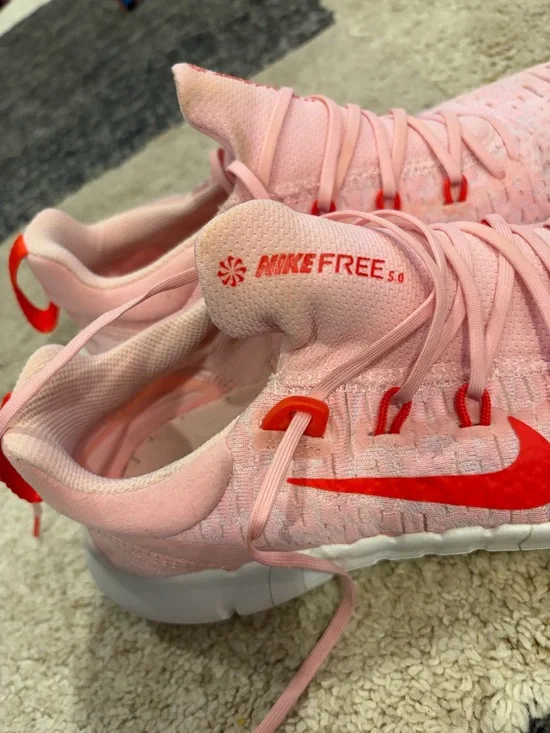 Nike Free Run 5.0 Next Nature Medium Soft Pink/Light Crimson" Colorway Sz 8.5 - Picture 6 of 11